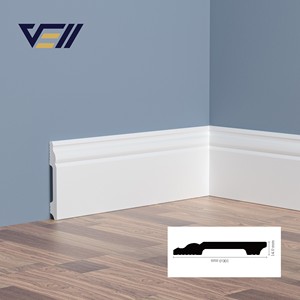 <span class=keywords><strong>Plinthe</strong></span> murale VELL en polystyrène PS, 5 pouces de hauteur, blanche, pour la décoration du salon et de la chambre - Product Image 3