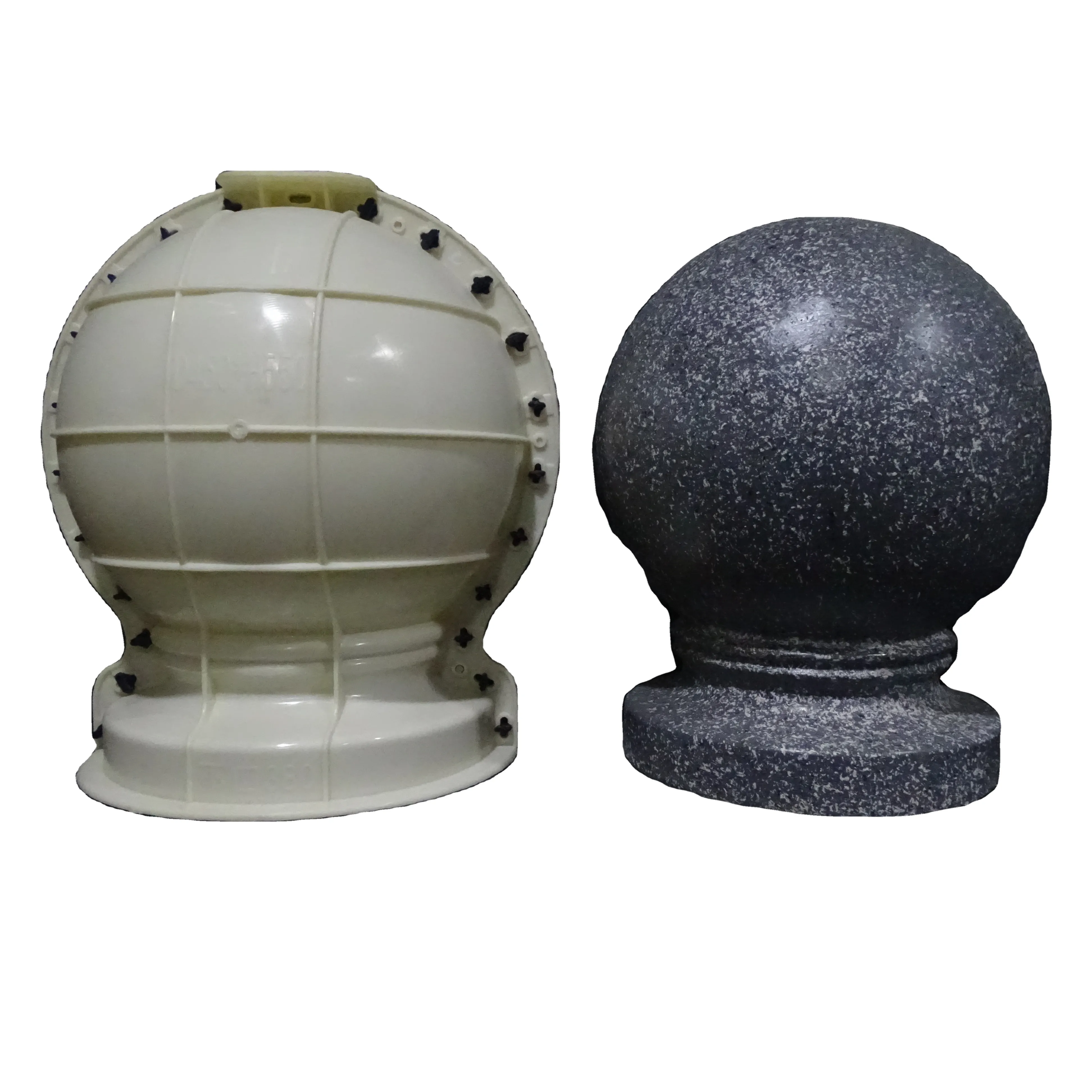 Molde de concreto em forma de bola de plástico ABS para decoração de casas e jardins
