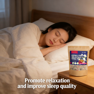 Tisane Artisanale Bio Premium de Ziziphus, Poria et Bulbe de Lys, 5g x 25 Sachets Pyramidaux – Favorise un Sommeil Réparateur et Soulage le Stress Nocturne - Product Image 3