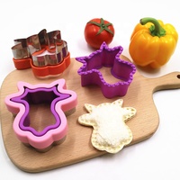 Ensemble de découpeurs et scelleurs de sandwichs, moules à pain grillé pour enfants, formes papillon, licorne, lapin, moule à biscuits