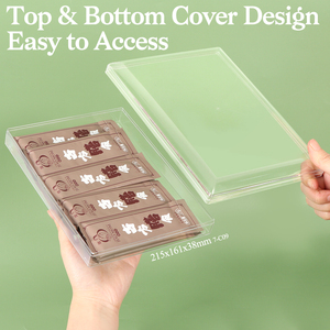 Boîte à <span class=keywords><strong>chocolat</strong></span> en plastique personnalisée YUZMEI, boîte à dessert, boîte à bonbons, boîte à truffes, boîte cadeau pour la Saint-Valentin, boîte cadeau pour la fête des mères - Product Image 2