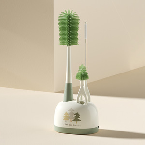 Kit per la pulizia del biberon compatto, spazzole per la pulizia facili e sicure-spazzola per bottiglie in <span class=keywords><strong>Silicone</strong></span> e spazzola per capezzoli con <span class=keywords><strong>punta</strong></span> morbida - Product Image 6