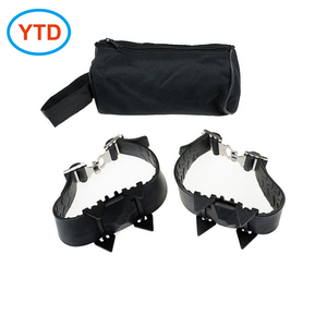 <span class=keywords><strong>Crampons</strong></span> à glace pliables en silicone à 4 dents, réglables, imperméables, à pointes, pour toutes les saisons, randonnée, montagne, neige, glace - Product Image 4