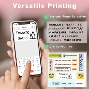 Marklife Portátil Mini Impressora Térmica Uso Doméstico Label Maker Sem Tinta para Revistas e Projetos DIY Estoque de Papel Térmico - Product Image 3
