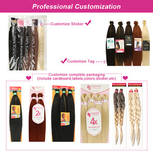 <span class=keywords><strong>Pelo</strong></span> trenzado preestirado <span class=keywords><strong>de</strong></span> fibra Kanekalons <span class=keywords><strong>de</strong></span> OEM y ODM <span class=keywords><strong>de</strong></span> etiqueta privada, trenza fácil <span class=keywords><strong>de</strong></span> extremo en capas en stock - Product Image 5