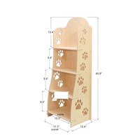 Présentoir en bois personnalisé pour animalerie présentoir d'hôpital présentoir de nourriture pour animaux de compagnie chat chien étagère de support