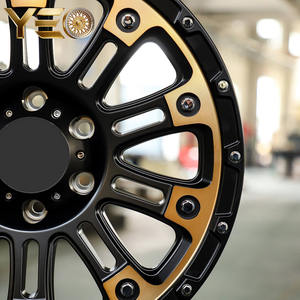 Jantes en alliage forgé <span class=keywords><strong>Wheelman</strong></span> Or et Noir Mat 18 pouces Beadlock Tout-terrain, Nouveauté Direct Usine Chine, Vente Chaude - Product Image 3