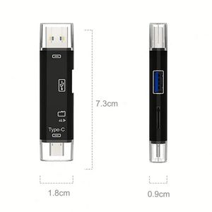 5 in 1 Multifunction <b>Usb</b> 2.0 Type C/<b>Usb</b> /<b>Micro</b> <b>Usb</b>/Tf/SD Memory Card Reader OTG <b>Adapter</b> Mobile Phone Accessories - Product Image 5