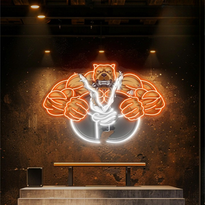 ไฟสัญญาณนีออน LED หรี่แสงได้โหมดสัตว์สำหรับตกแต่งผนังห้องฟิตเนสสปอร์ตคลับสำนักงานกีฬาไฟนีออน - Product Image 5