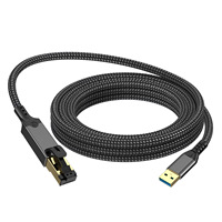 Câble USB 3.0 vers Ethernet mâle de 1 m, 1000 Mbps, pour tablette, ordinateur portable, ordinateur de bureau, câble réseau Gigabit