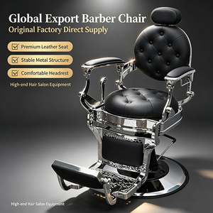 Z Factory Supply Black Green Gold Classic Vintage Barber <b>Chair</b> Hydraulic Pump Reclining 360 Degree <b>Swivel</b> Eco-Friendly Salon Spa - Product Image 6