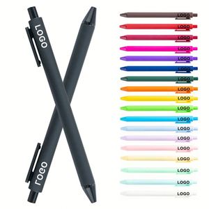 18 Stylos promotionnels colorés tendance, encre gel 1,0 mm, mignons, personnalisables avec logo, stylos à bille en gel - Product Image 1