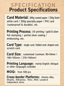 Holographic Thank You <strong>Cards</strong> With Matching Gift Box Iridescent Border Thank You <strong>Note</strong> <strong>Cards</strong> For E-commerce Packaging Custom - Product Image 5