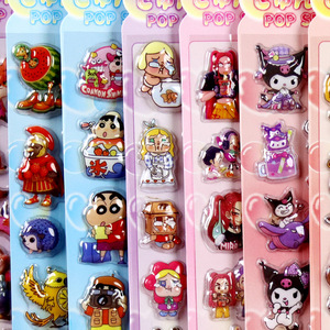 Pegatinas Metálicas en Relieve 3D, Grupo de Chicas Cazadoras de Demonios, para Montañas Clásicas, Mares, Bebé Llorón, para Zootopia, Shin-chan (Blister) - Product Image 3