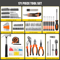 Juego de Llaves de Trinquete de 1/4'', Multifuncional, Acero con Alto Contenido de Carbono, Estuche Rígido Negro, Herramientas de Reparación Automotriz y del Hogar, Mecánico General, 1 Año de Garantía