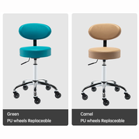 Tabouret de bar mobile chaise dossier de siège en cuir base de pied en métal pivotant à 360 degrés style moderne utilisé pour pub bar salle à boire cuisine