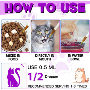 Suplemento Líquido Multivitamínico 15 en 1 OEM/ODM <span class=keywords><strong>para</strong></span> <span class=keywords><strong>Perros</strong></span> y Gatos, Apoya la Salud Urinaria, el Sistema Inmunológico, la Piel, el Pelaje y el Cuidado del Corazón, 150g - Product Image 3