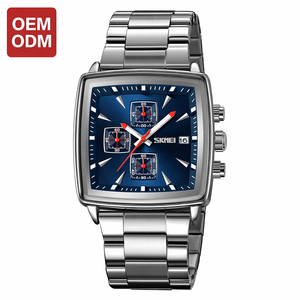 <span class=keywords><strong>Reloj</strong></span> <span class=keywords><strong>de</strong></span> Cuarzo Cuadrado VVS para Hombre, Resistente al Agua, Moderno, con Esfera Grande Luminiscente - Product Image 1