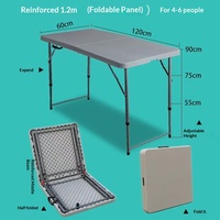 Tables de banquet portables originales pour l'extérieur, tables pliantes pour événements