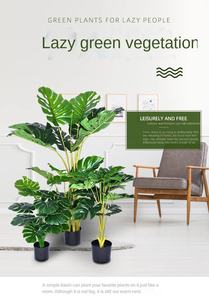 Plantas artificiales <span class=keywords><strong>gigantes</strong></span> en maceta para exteriores, árbol de plátano, bonsái, verde, centro de mesa, árbol artificial para el hogar, venta al por mayor - Product Image 6