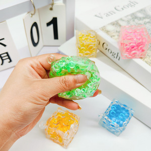 Shang Run Cheese Cube Squeezable Toy TPR Portable Stress Relief Toy For Kids 5-7 Years Unisex Fidget Toy - Product Image 3