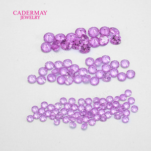 Light Rose Color Oval Zircon Loose Gemstones For Jewelry Making 0.8-3mm Synthetic Lab Created - Product Image 4