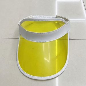 High Quality Transparent PVC Plastic <b>Sunscreen</b> Sunshade Hat UV Protection Head Cap Hair Clip Empty Cap Visor for Riding - Product Image 6