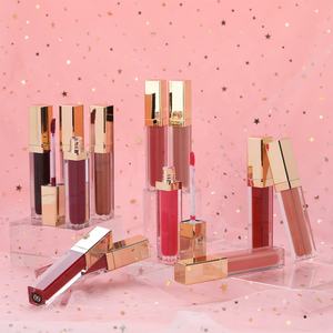 Venta al por mayor tubos y cajas personalizados lápiz labial líquido oro rosa brillo <span class=keywords><strong>de</strong></span> labios - Product Image 3