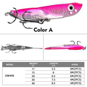 10g15g20g30g40g Pesca Vertical Jigging Metal Plomo Señuelo Resplandor Pesca en agua salada Jigs Señuelos de Pesca (viejo) - Product Image 1
