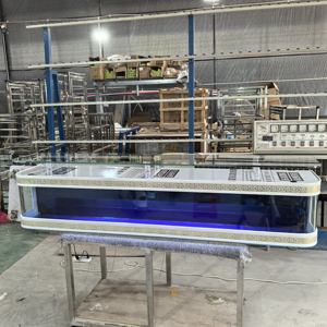 Fabbrica su misura di lusso tavolo di vetro caffè TV Cabinet casa mobili pesci rossi serbatoio materiale plastico acquario - Product Image 2