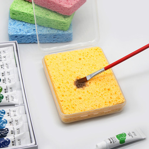 Éponge absorbante en pâte de bois, pinceau à aquarelle, poils en métal, outil artistique multifonctionnel pour étudiants - Product Image 1