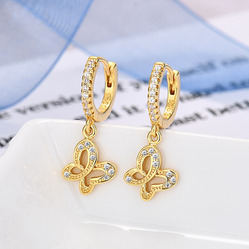 Gold plated earrings