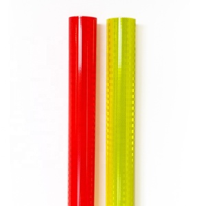 Высокоинтенсивная светоотражающая пленка, самоклеящиеся светоотражающие виниловые наклейки из поликарбоната, рулон светоотражающей пленки для безопасности дорожного движения - Product Image 3