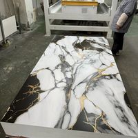 Panneau mural en PVC avec revêtement UV à effet marbre de qualité supérieure pour la maison et le bureau