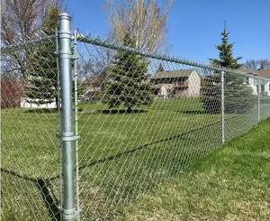 Hot-Dip Galvanized and Pvc Coated 8-Foot <b>Chain</b> Link Fence Hot-Selling 3D Designed Security Fence Woven with Welded Metal Frame - Product Image 5
