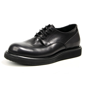 Men's Casual Leather <b>Shoes</b> Round Toe Thick Soled Platform <b>Height</b> <b>Increasing</b> Black Dark Brown Size 38 39 40 41 42 43 44 - Product Image 1