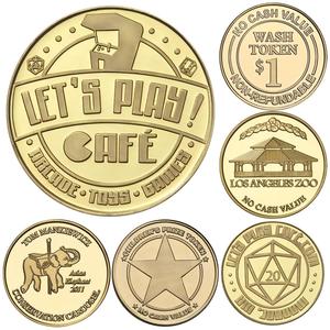 Logo in kim loại đồng thau đồng đồng OEM <span class=keywords><strong>Token</strong></span> đồng xu tùy chỉnh Claw máy mã thông báo truy cập - Product Image 2