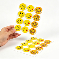 Autocollants en époxy personnalisés de haute qualité, étiquettes en PVC en relief pour ordinateur portable