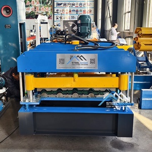 Petit pain populaire de feuille de toit de tuile vitrée 800 Q entièrement automatique du Zimbabwe formant la machine - Product Image 3