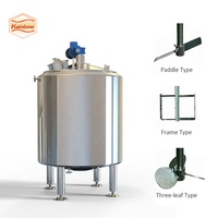 Réservoir de mélange de veste chauffée 2000L réacteur de réservoir de pasteurisation de jus de fruits de lait