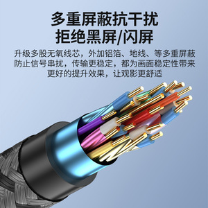 Dp <b>Cable</b> Version 2.1 16K 60Hz Gaming Hd Video <b>Cable</b> <b>For</b> <b>Computer</b> Graphics Card To Monitor Projector 1 Meter - Product Image 4