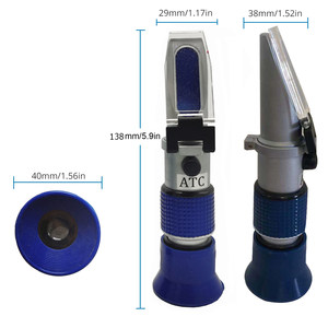 Honing Handheld <span class=keywords><strong>Refractometer</strong></span> Bereik 58-92% Voor Suiker Inhoud Test Zuiver Aluminium Stijlen - Product Image 5