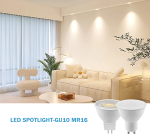 Modern fabrika LED AC100-240V 120/38 derece 3W/5W/6W/7W/8W/9W GU10/Home spot 3000K/4000K/6000K ev için plastik malzeme - Product Image 6