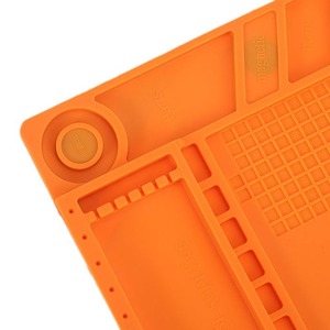 Orange Silicone Tool Repair Mat Anti Static Pad For Mobile Phone Repair - Product Image 1