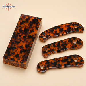 Premium Pearl Cast <b>Acrylic</b> Thick <b>Block</b> Decorative <b>Acrylic</b> Sheet for Custom Knife Handle Material - Product Image 3