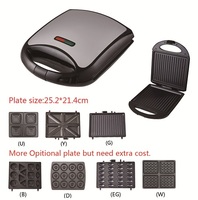 Plaque en option grille-pain sandwich maker nouveau type sandwich toaster logo personnalisé