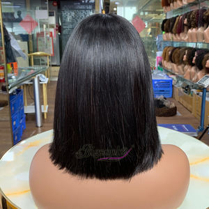 Peluca de Cabello Humano Natural con Flecos de Encaje 3*1, con Cabello Vietnamita de 10 Pulgadas o Más, Banda Elástica Transpirable para un Ajuste Seguro - Product Image 6