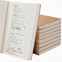 Maßgefertigtes Braunes Gouache-Malpapier Hardcover-Skizzenbuch 256 Seiten Unliniert A5-Format Geschenk-Bleistift