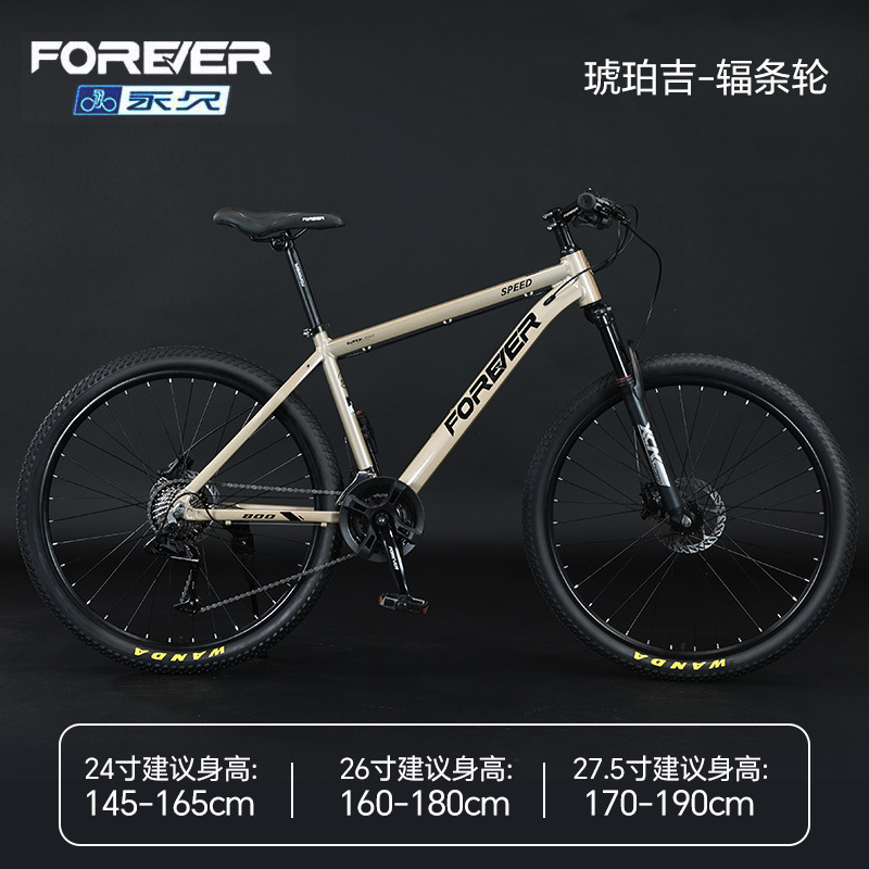 Steel frame - spoked wheels - amber wheel [27 speeds]