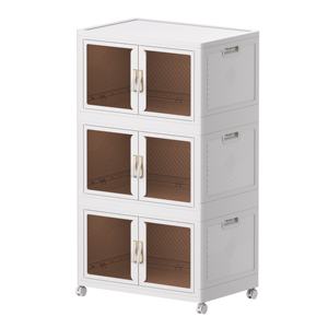 Armoire de rangement pliante pliable à 5 couches armoire de collation en <span class=keywords><strong>plastique</strong></span> bébé vêtements pour enfants jouets <span class=keywords><strong>casier</strong></span> de rangement - Product Image 1